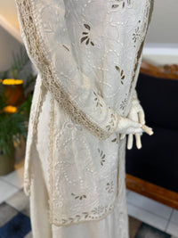 Antique Four‑Piece Edwardian Walking Dress ca. 1910 – Linen, Lace & Lady Gillman Provenance