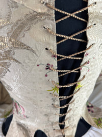 Seltenes Rokoko-Mieder, ca. 1765 – handgenähtes französisches Kleidungsstück aus dem 18. Jahrhundert