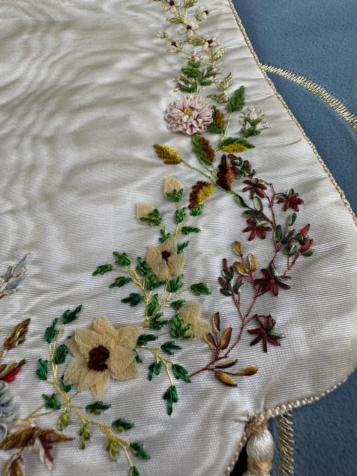 Bestickte Biedermeier-Tasche, England, ca. 1820-1830