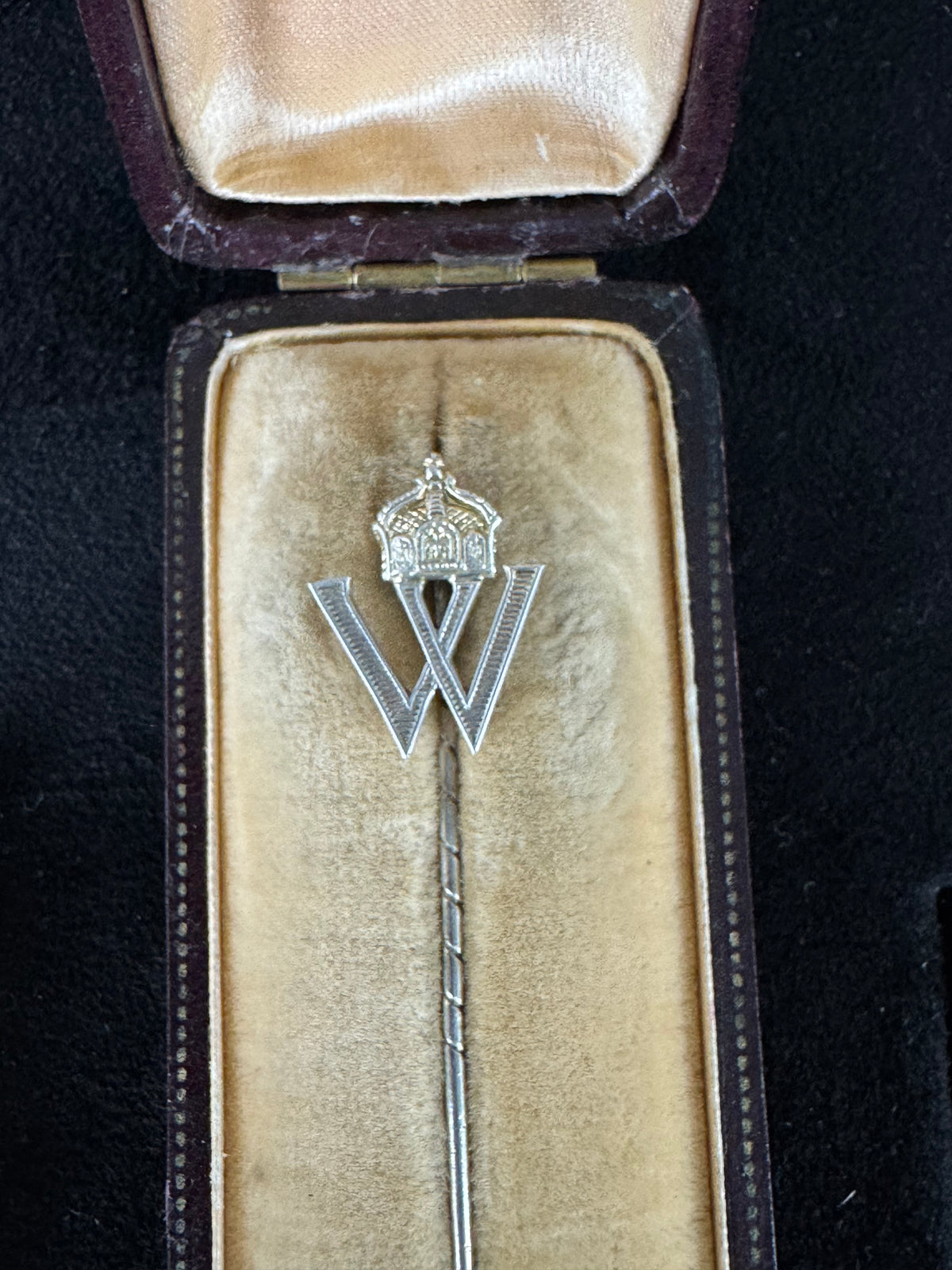 Crown Prince Wilhelm of Prussia Memorabilia Set with Silver Cigarette Case