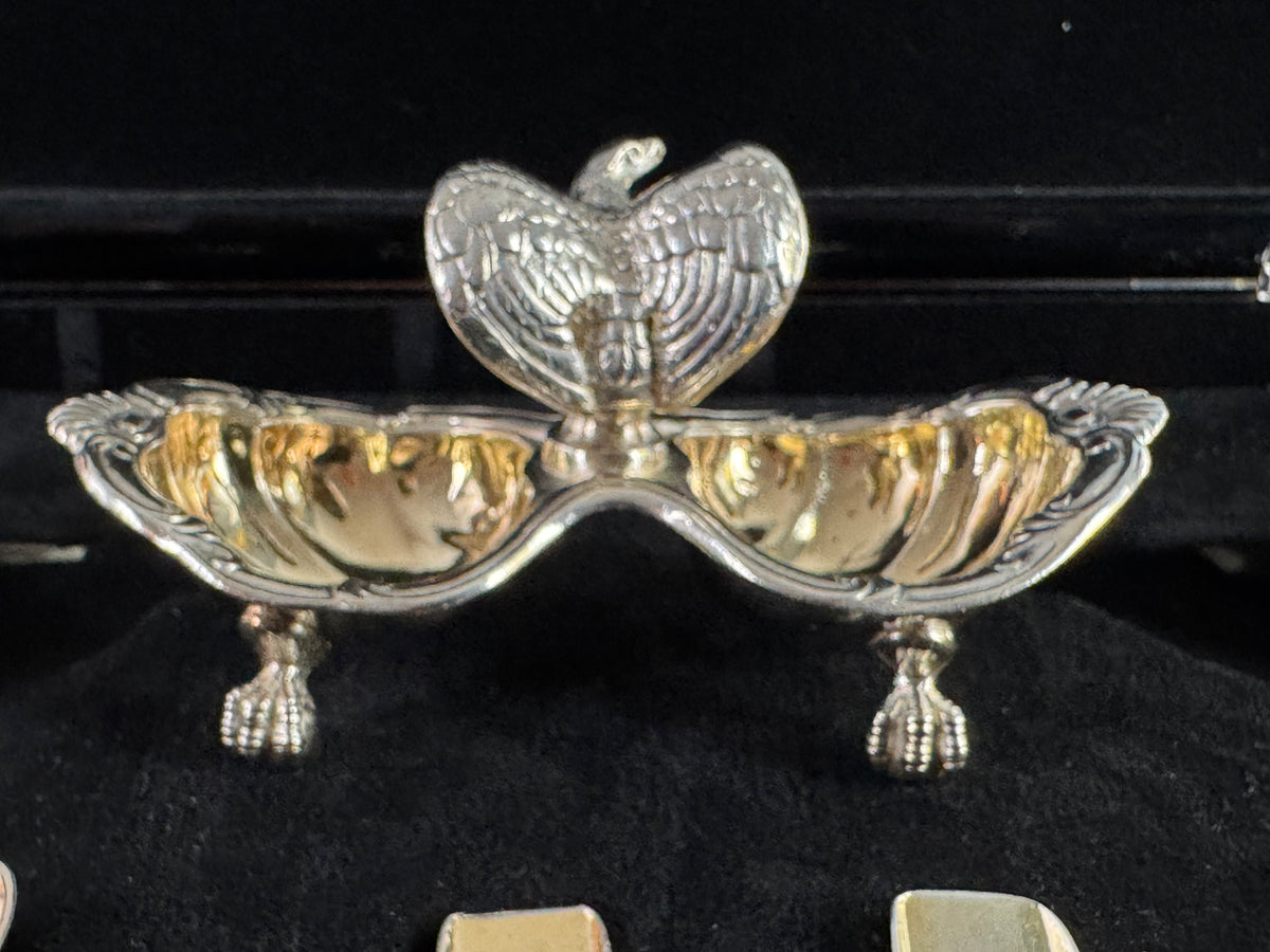 SY & Wagner Silver Salt Cellars – Prince Wilhelm, Emperor Wilhelm II, ca. 1880