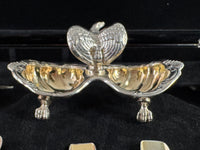 SY & Wagner Silver Salt Cellars – Prince Wilhelm, Emperor Wilhelm II, ca. 1880