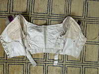 Antikes Seidenabendkleid mit Tagesoberteil, ca. 1864