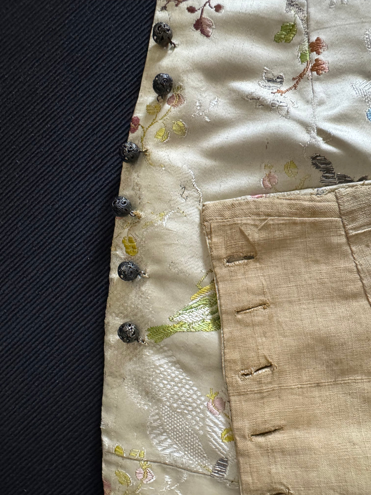 Antique Rococo Boy's Waistcoat Front France ca. 1760