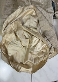 Antikes silbernes Lamé-Abendkleid aus der Titanic-Ära, ca. 1912