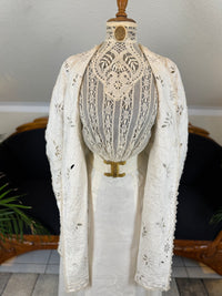 Antique Four‑Piece Edwardian Walking Dress ca. 1910 – Linen, Lace & Lady Gillman Provenance