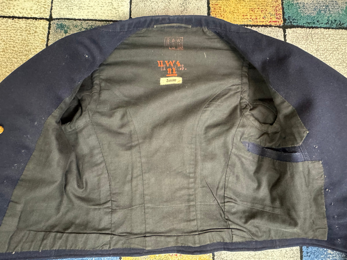 Einzigartige Sammlung zur deutschen Marine & Luftschifftruppe aus dem Ersten Weltkrieg, ca. 1914 – Messjacket von Willi Zunner mit Fotos und Feldpost