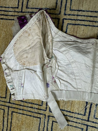 Antikes Seidenabendkleid mit Tagesoberteil, ca. 1864
