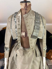 Antikes viktorianisches Seidenkleid, England, ca. 1868