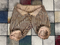 Edwardianischer gestreifter Baumwoll-Badeanzug, ca. 1910