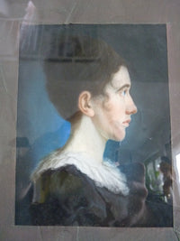 Pair of Empire Pastel Portraits, 1813 – L.H. Hessel, Nuremberg, Early 19th‑Century Art