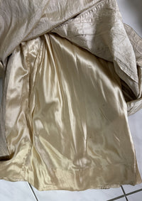 Antikes silbernes Lamé-Abendkleid aus der Titanic-Ära, ca. 1912