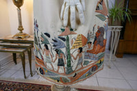 Ägyptische Revival Seidenjacke, ca. 1924 – Appliqué-Motive mit Sphinx, Skarabäus & Pyramide
