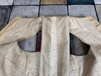 Cream Silk Embroidered Waistcoat, England ca. 1770 – Long‑Line Georgian Men’s Fashion