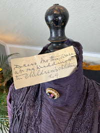 Rare 1911 Edwardian Half‑Mourning Dress by Kate Riley