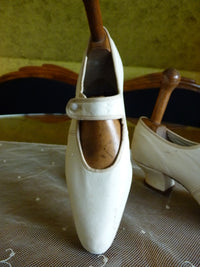 Antique Goatskin Wedding Shoes, ca. 1910