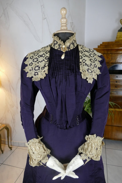 Antique Silk Visiting Gown, ca. 1898