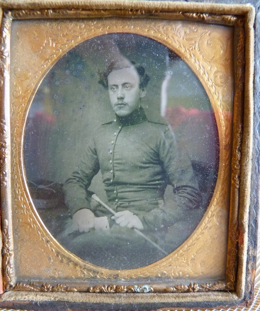 Ambrotypie, Soldat, ca. 1855
