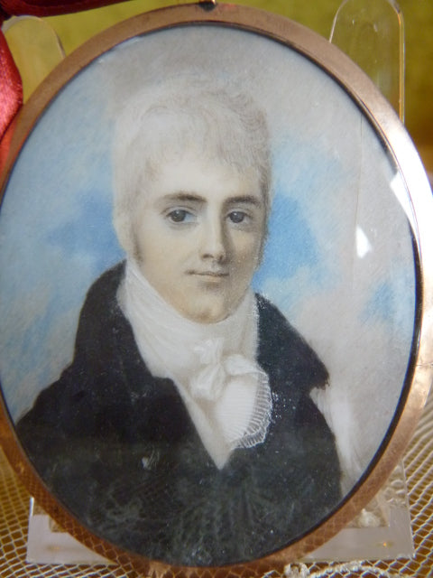 Klassizistisches Porträtmedaillon, ca. 1800