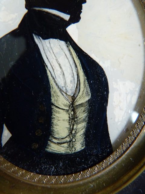 Scherenschnitt-Miniatur, Louis Frowein, um 1845