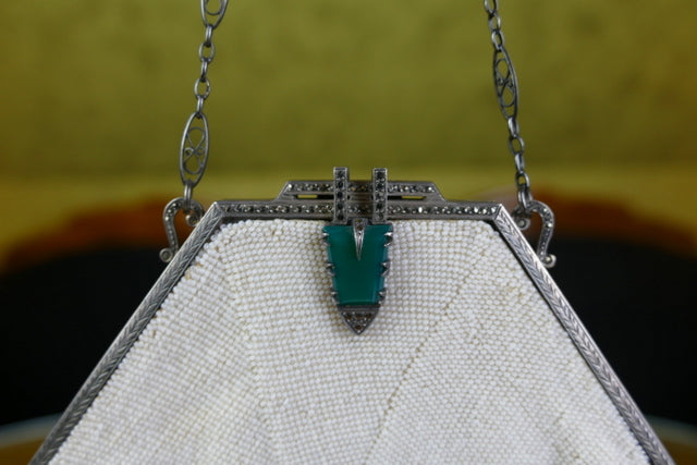 Achteckige Flapper-Tasche, Frankreich, 1920er