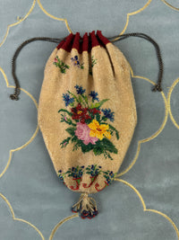 Antike Perlentasche, Deutschland, ca. 1890