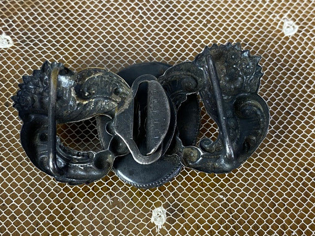 Gürtelschnalle mit Jugendstilmotiv, ca. 1908