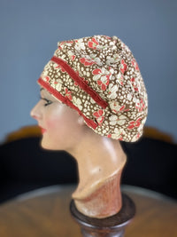 Bedruckte Boudoir-Haube, ca. 1900