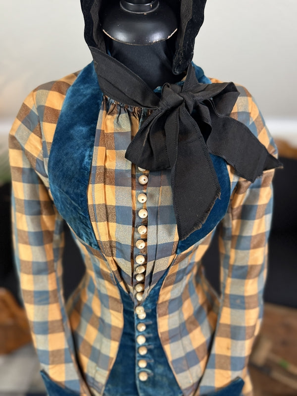 Antique croquet gown, ca. 1888 