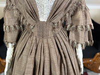 Antikes viktorianisches Gouvernantenkleid, England, ca. 1850