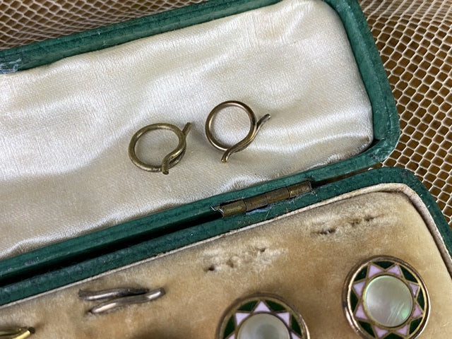 Emaillierte Sternknöpfe, England, ca. 1900