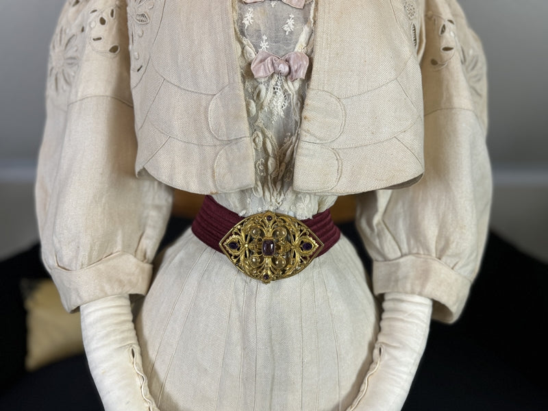 Leinen-Spazierkleid, Amerika, ca. 1904