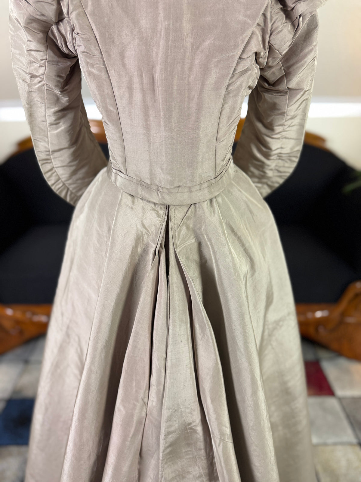 Antikes viktorianisches Gehkleid, ca. 1897 - Dreiteiliges englisches Ensemble