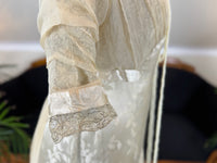 Evening Dress 1912 – Cream Silk Brocade with Lace & Crepe Drapes by M. E. Humble, Court Dressmaker, Lady Gillman Provenance