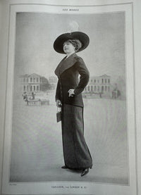 LINKER & Cie. Antikes schwarzes Samt-Gehkleid, Paris, ca. 1910
