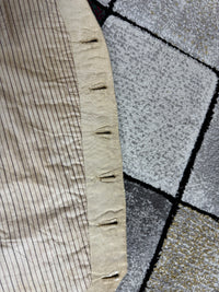 Cream Silk Embroidered Waistcoat, England ca. 1770 – Long‑Line Georgian Men’s Fashion