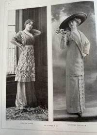 LINKER & Cie. Antikes schwarzes Samt-Gehkleid, Paris, ca. 1910