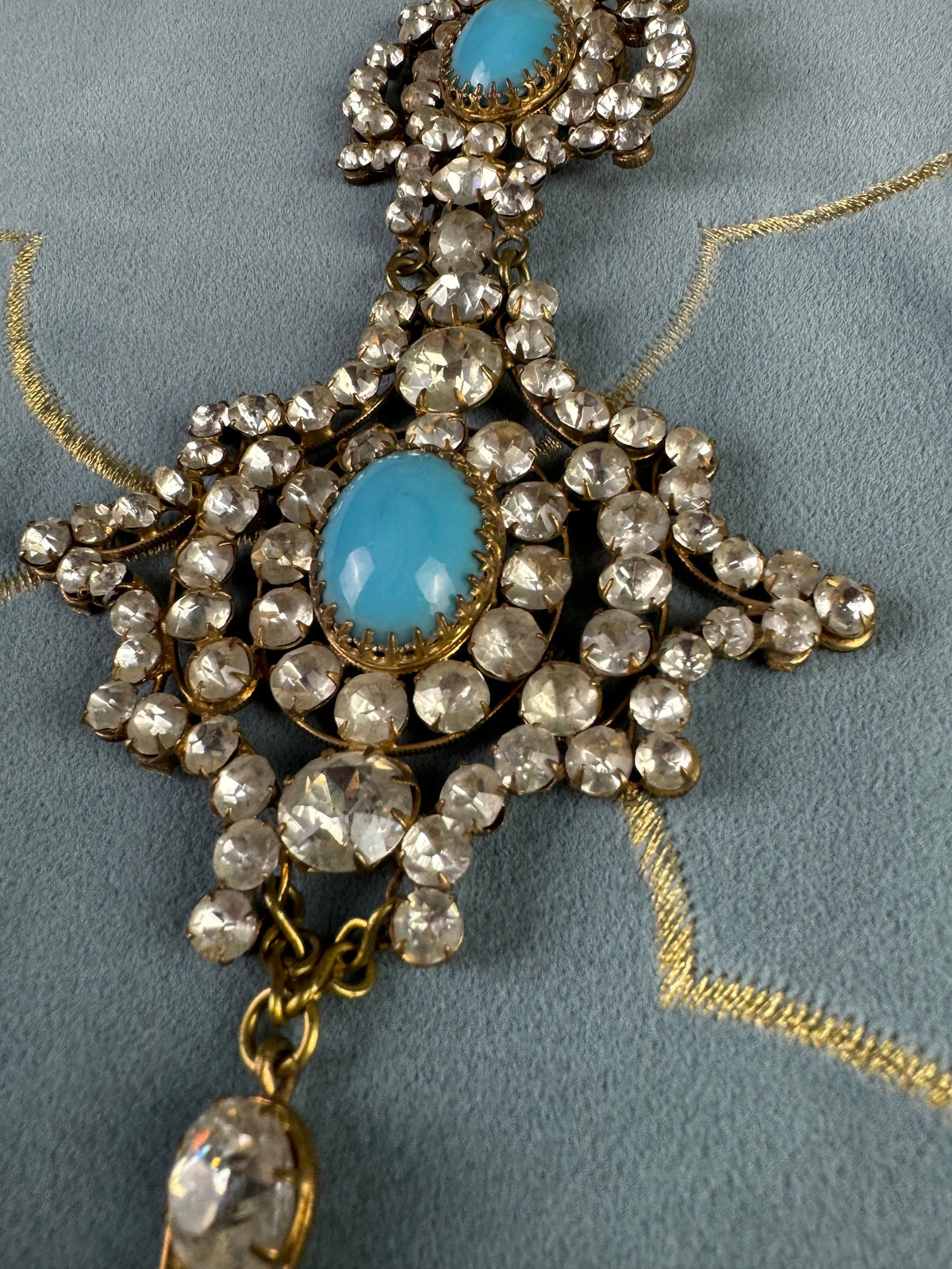 Antiker Strass-Theatergürtel, Deutschland, ca. 1890-1910