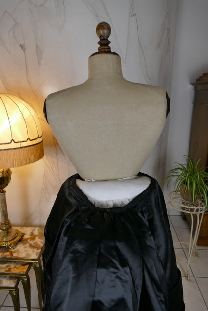 EMILE PINGAT Antikes viktorianisches Tournürenkleid, Paris, ca. 1882
