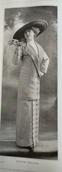 LINKER & Cie. Antikes schwarzes Samt-Gehkleid, Paris, ca. 1910