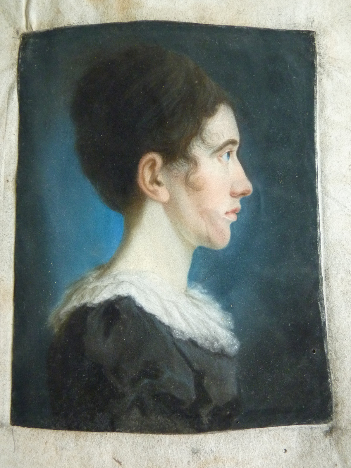 Paar Empire-Pastellporträts, 1813 – L.H. Hessel, Nürnberg, Kunst des frühen 19. Jahrhunderts