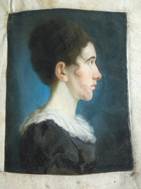 Paar Empire-Pastellporträts, 1813 – L.H. Hessel, Nürnberg, Kunst des frühen 19. Jahrhunderts