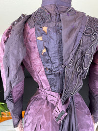 Rare 1911 Edwardian Half‑Mourning Dress by Kate Riley