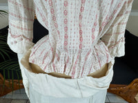 Natural Fiber Day Ensemble – Linen Skirt, Cotton Blouse & Leather Shoes