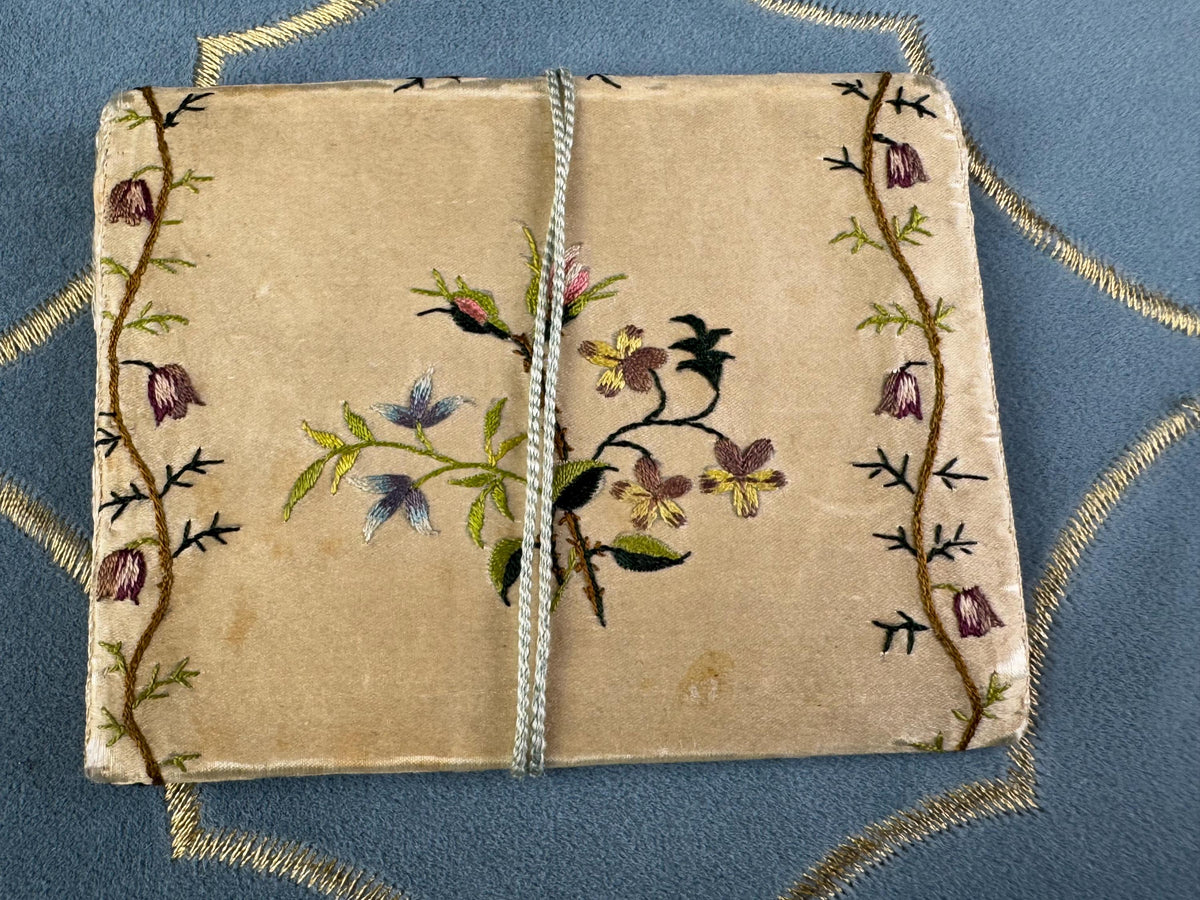 Antike Rokoko-Geldbörse aus Seide, ca. 1780