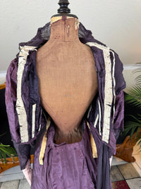 Rare 1911 Edwardian Half‑Mourning Dress by Kate Riley