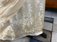 Evening Dress 1912 – Cream Silk Brocade with Lace & Crepe Drapes by M. E. Humble, Court Dressmaker, Lady Gillman Provenance