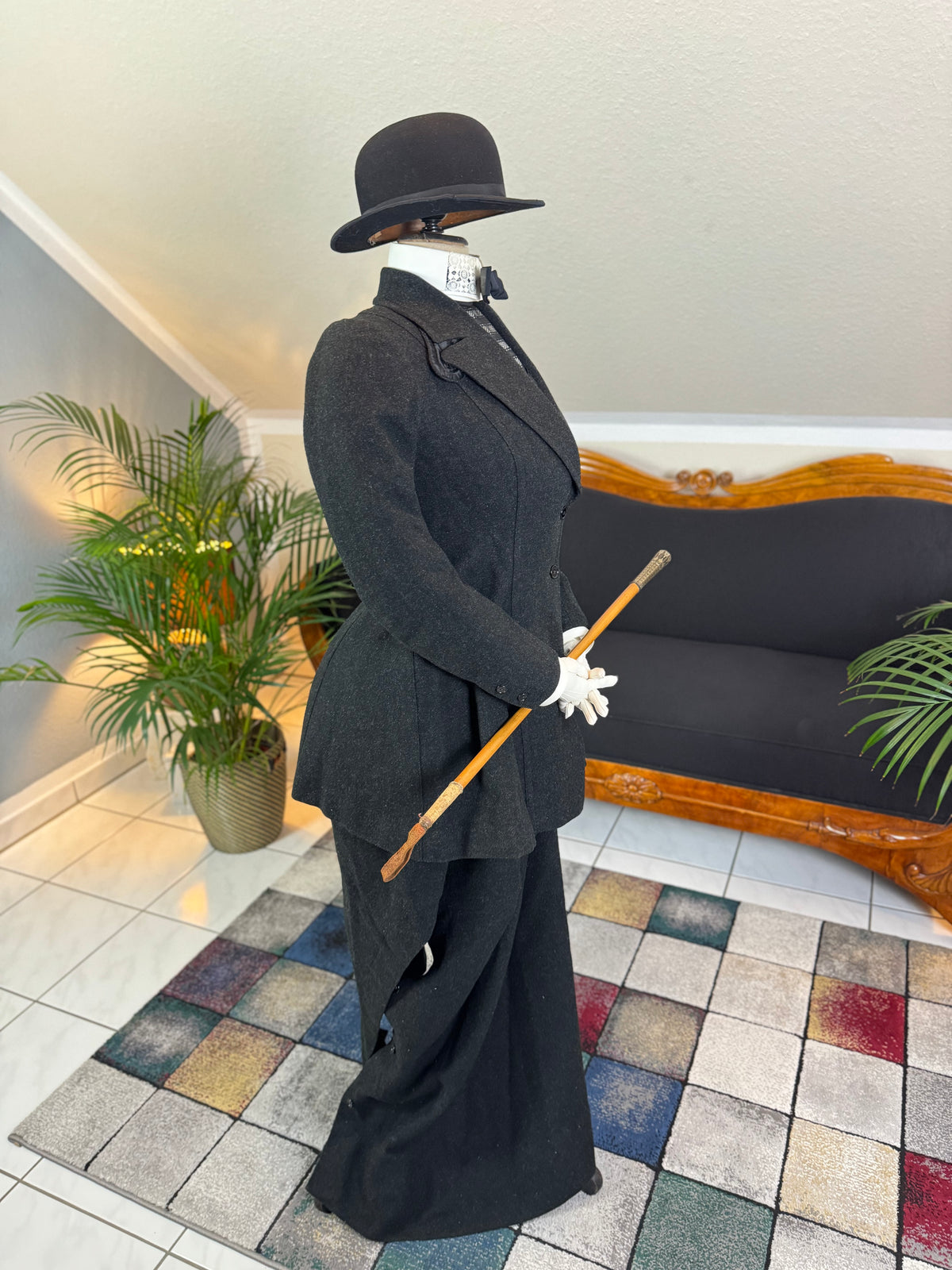 LEGG & MILLARD Antikes Reiten-Ensemble, England, ca. 1904