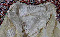 Antikes edwardianisches Kleid von 1901 – MACHARET New York & Paris Zweiteiliges Ensemble aus Seide und Spitze