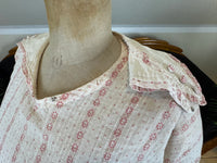Natural Fiber Day Ensemble – Linen Skirt, Cotton Blouse & Leather Shoes
